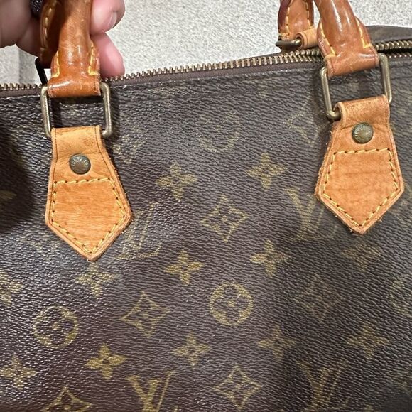 Louis Vuitton Dark Brown Monogram Satchel - Picture 5 of 14